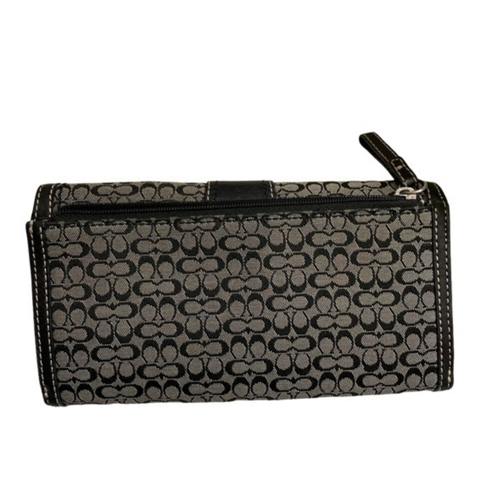 Coach black and gray y2k soho signature mini c long wallet rare - Picture 3 of 7